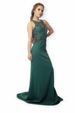 CECELIA - Emerald Sleeveless Maxi Dress