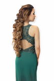 CECELIA - Emerald Sleeveless Maxi Dress